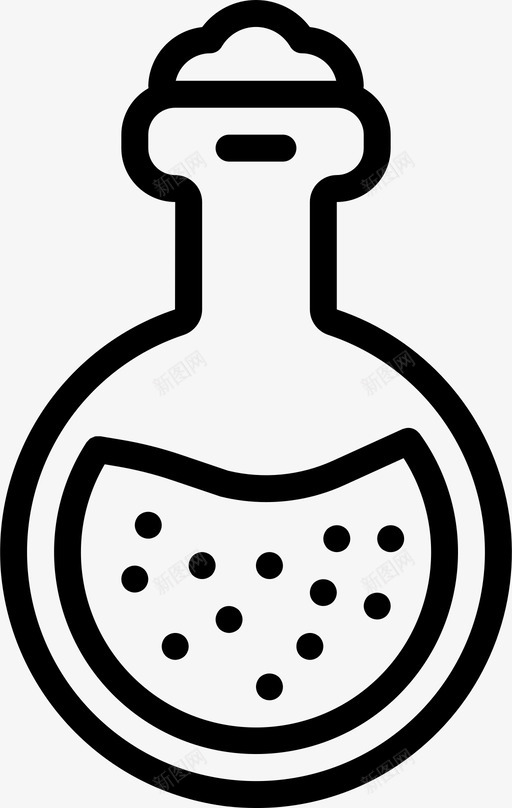 药水恐怖万圣节图标svg_新图网 https://ixintu.com 万圣节 恐怖 恐怖的轮廓 药水