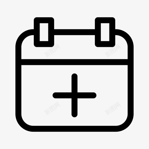 添加日期日历创建事件图标svg_新图网 https://ixintu.com 创建事件 日历 添加日期