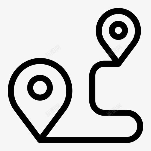 旅程地图地点图标svg_新图网 https://ixintu.com 地图 地点 旅程