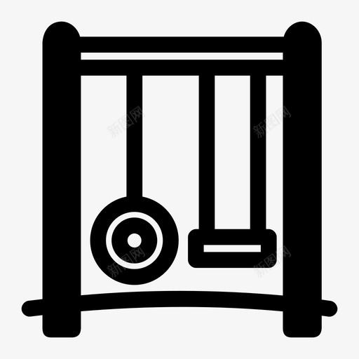 公园秋千游乐园儿童秋千图标svg_新图网 https://ixintu.com 儿童秋千 公园秋千 游乐园 游乐场 秋千套装