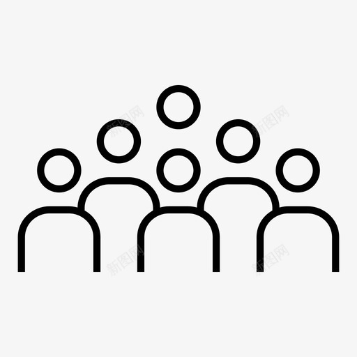 组业务组群组图标svg_新图网 https://ixintu.com 业务组 人口 团队 用户 组 群组