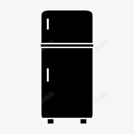 冰箱电器冷图标svg_新图网 https://ixintu.com 冰箱 冷 凉 电器