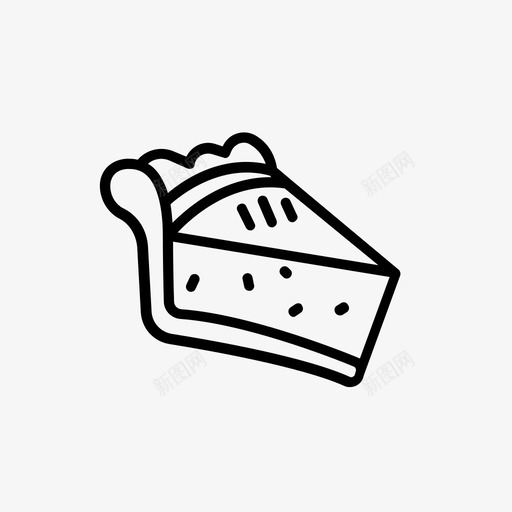 鸡肉派秋天食物图标svg_新图网 https://ixintu.com 万圣节套餐3 秋天 节日 食物 鸡肉派