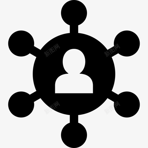 联盟营销联系团队图标svg_新图网 https://ixintu.com 团队 团队合作 联盟营销 联系