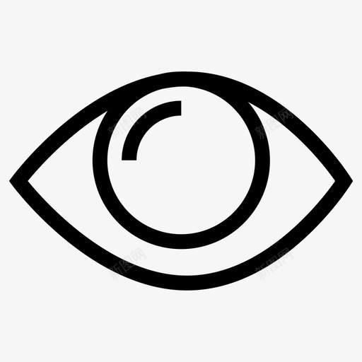 眼睛预告片图标svg_新图网 https://ixintu.com 眼睛 预告片
