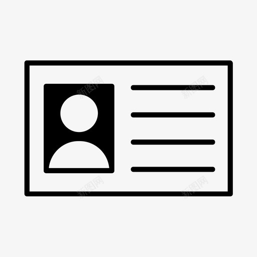 用户数据帐户id图标svg_新图网 https://ixintu.com id 帐户 用户数据