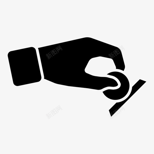 插入硬币货币投币口图标svg_新图网 https://ixintu.com 投币口 插入硬币 自动售货机 货币