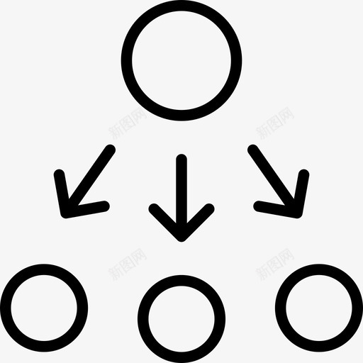 细分图表提取图标svg_新图网 https://ixintu.com 减少 动词和箭头细 图表 处理 提取 流动 细分