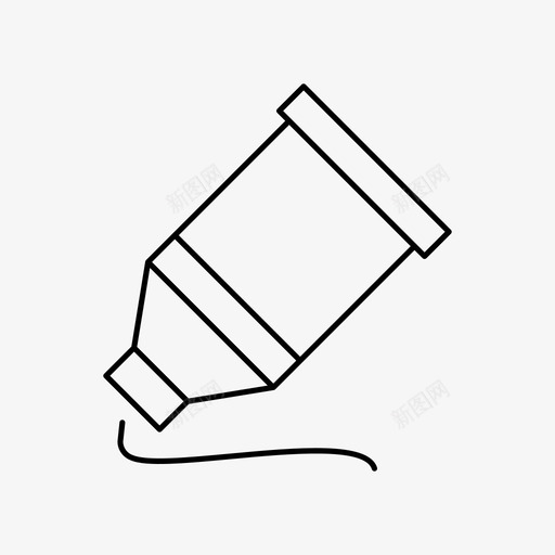 油画颜料滴管图标svg_新图网 https://ixintu.com 水彩画 油画颜料 滴 管