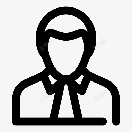 商人经理简介图标svg_新图网 https://ixintu.com 公司 商人 简介 经理