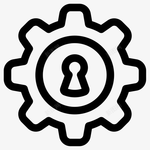 钥匙孔隐私设置安全线第一卷图标svg_新图网 https://ixintu.com 安全线第一卷 钥匙孔 隐私设置
