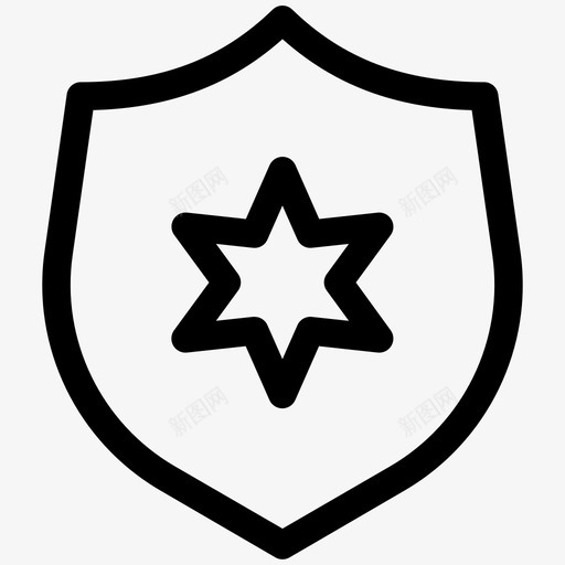 警察盾牌警徽警徽警戒线第三卷图标svg_新图网 https://ixintu.com 警察盾牌警徽警徽警戒线第三卷