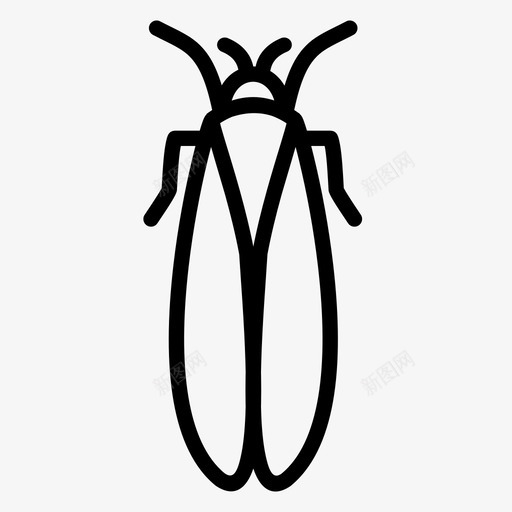 蝉甲虫虫子图标svg_新图网 https://ixintu.com 昆虫 甲虫 虫子 蝉