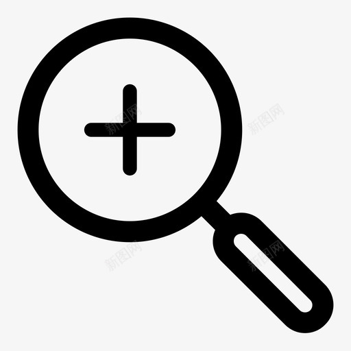放大放大镜searchplus图标svg_新图网 https://ixintu.com linearbasicv2 searchplus 放大 放大镜