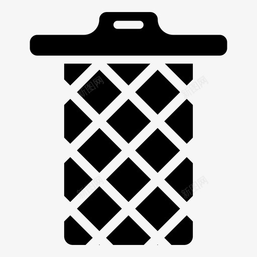 垃圾污物回收站图标svg_新图网 https://ixintu.com 回收站 垃圾 污物