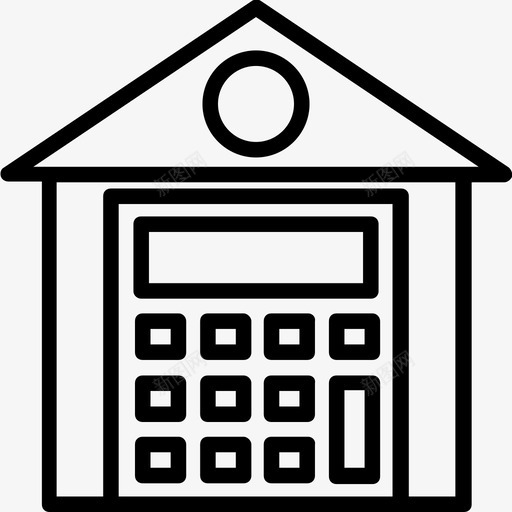 属性值昂贵的房子房子成本图标svg_新图网 https://ixintu.com 属性值 属性成本 属性等级 房地产行图标集 房子成本 昂贵的房子