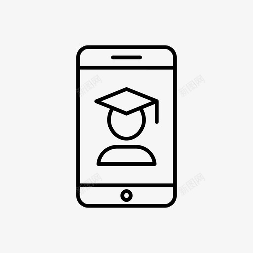 学生应用程序教育学校图标svg_新图网 https://ixintu.com 学校 学生应用程序 教育 教育学校 智能手机