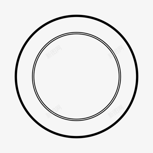 盘子食物厨房图标svg_新图网 https://ixintu.com 厨房 盘子 食物 餐厅