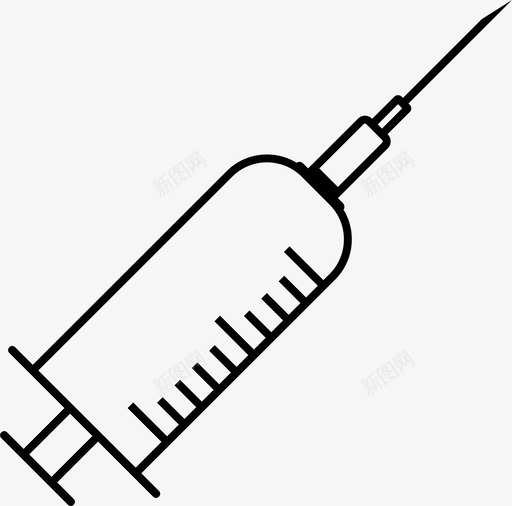 注射器注射剂医疗图标svg_新图网 https://ixintu.com 医疗 注射剂 注射器 疫苗 药品