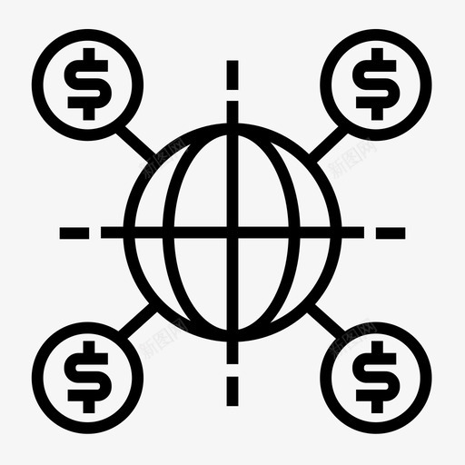 全球市场全球银行全球商业图标svg_新图网 https://ixintu.com 全球商业 全球市场 全球经济 全球银行 国际市场 项目管理