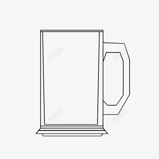 酒吧玻璃饮料玻璃器皿图标svg_新图网 https://ixintu.com 玻璃器皿 玻璃杯 酒吧玻璃 饮料