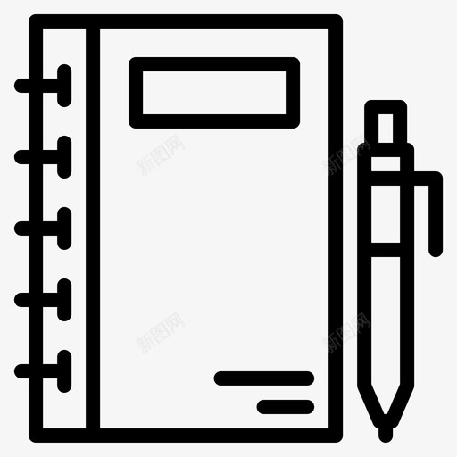 记事本便笺簿信纸图标svg_新图网 https://ixintu.com 便笺簿 信纸 教育热线 记事本
