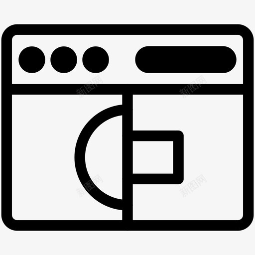 窗口拆分浏览器复制图标svg_新图网 https://ixintu.com 复制 多个 浏览器 窗口拆分