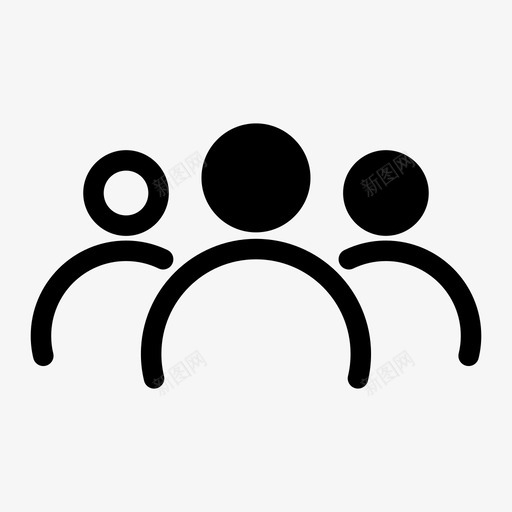 人群社区团队图标svg_新图网 https://ixintu.com 人群 团队 社区