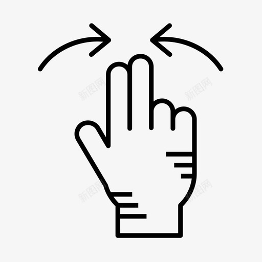 手势手指手触摸图标svg_新图网 https://ixintu.com 手势 手指 手触摸 触摸屏
