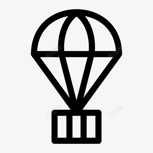 送货箱空运纸箱图标svg_新图网 https://ixintu.com 空运 纸箱 送货箱