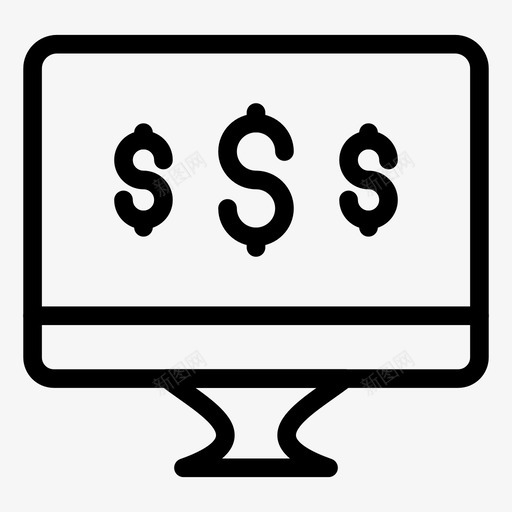 设备银行lcd图标svg_新图网 https://ixintu.com lcd 屏幕 显示器 设备 银行 银行和金融行图标