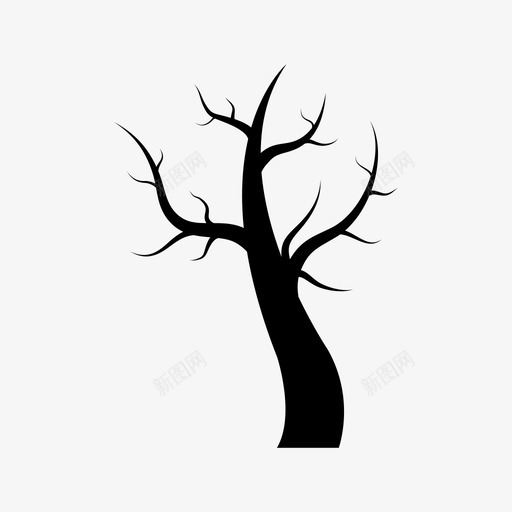 枯树秋天沙漠图标svg_新图网 https://ixintu.com 枯树 植物 沙漠 秋天 自然