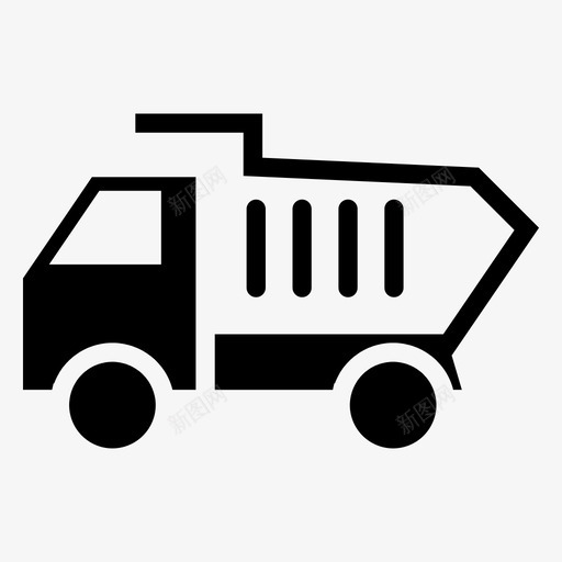 自卸车采矿车采石车图标svg_新图网 https://ixintu.com 翻斗车 自卸车 车辆 采石车 采矿车