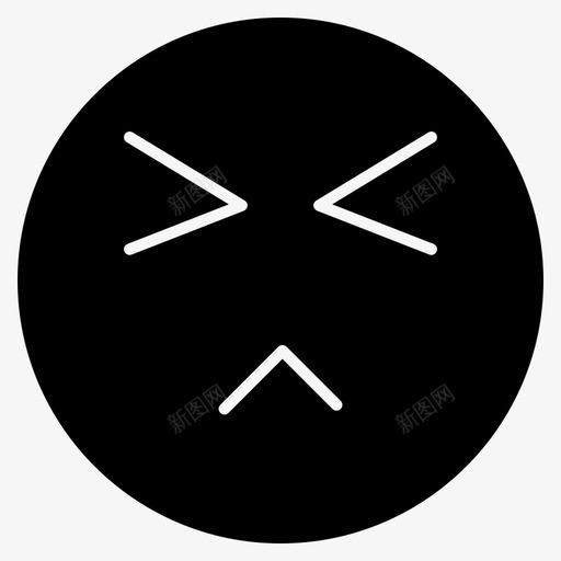 无聊烦恼情绪图标svg_新图网 https://ixintu.com 受伤 情绪 情绪化 无聊 烦恼 表情
