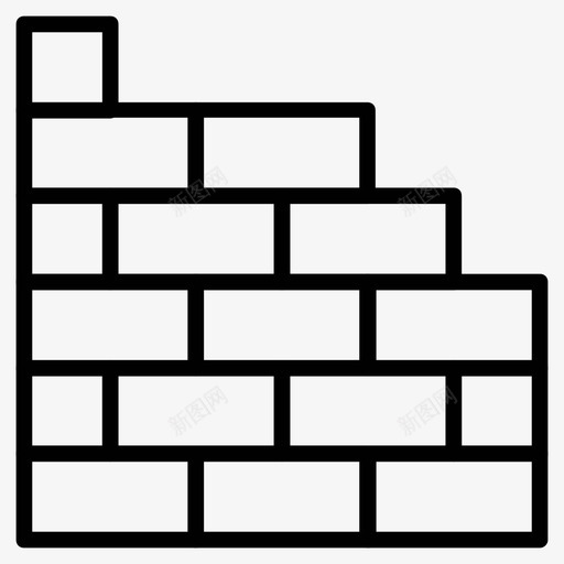 砖墙砖纹理砌砖工图标svg_新图网 https://ixintu.com 工业和建筑线图标集 砌体 砌砖 砌砖工 砖墙 砖纹理