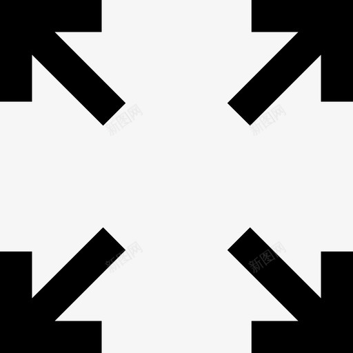 全屏展开扩展图标svg_新图网 https://ixintu.com 全屏 宽 展开 扩展 最大化 进入退出全屏