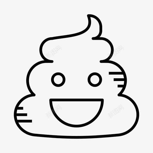大便表情粪便图标svg_新图网 https://ixintu.com 大便 大笑 快乐 粪便 表情