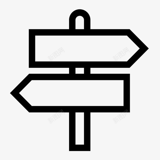 方向箭头决策图标svg_新图网 https://ixintu.com 决策 导航 指向 方向 箭头 路标 道路