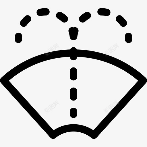 洗涤器汽车液体图标svg_新图网 https://ixintu.com 挡风玻璃 汽车 汽车仪表板第1部分 洗涤器 液体