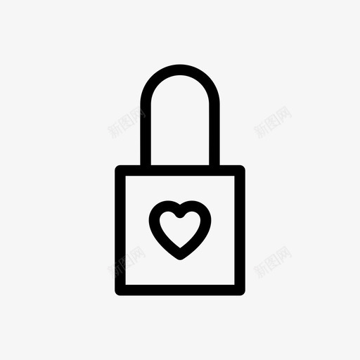 挂锁永远心图标svg_新图网 https://ixintu.com 在一起 婚姻 心 挂锁 永远 爱