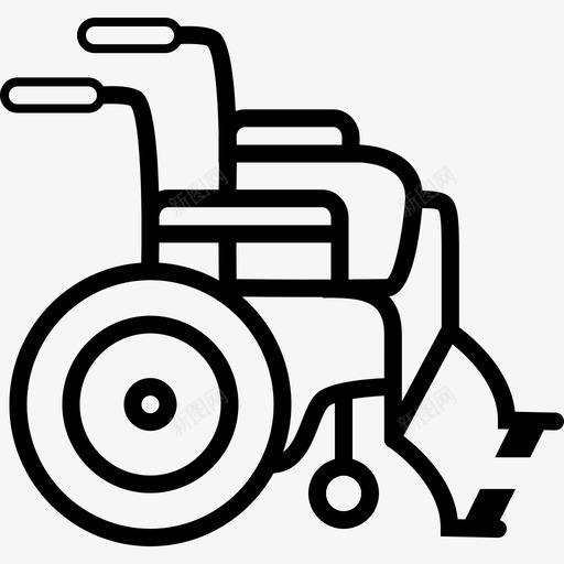 轮椅扶手椅方向盘图标svg_新图网 https://ixintu.com 扶手椅 方向盘 轮椅
