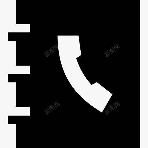 电话簿地址簿联系人簿图标svg_新图网 https://ixintu.com 地址簿 用户界面 电话簿 联系人簿