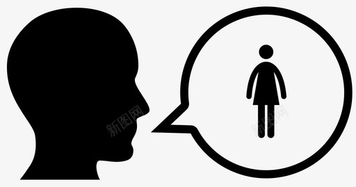女人说话泡泡说图标svg_新图网 https://ixintu.com 动词 女人说话 泡泡 说