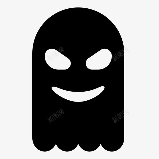 鬼魂邪恶万圣节图标svg_新图网 https://ixintu.com 万圣节 恐怖 邪恶 鬼魂