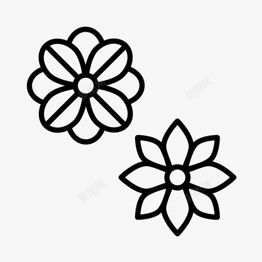 花花店花园图标svg_新图网 https://ixintu.com 春天 花 花园 花店