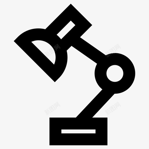 灯学习灯台灯图标svg_新图网 https://ixintu.com 台灯 学习灯 灯