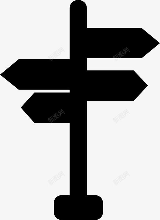 路标箭头方向图标svg_新图网 https://ixintu.com 左 方向 箭头 走 路标