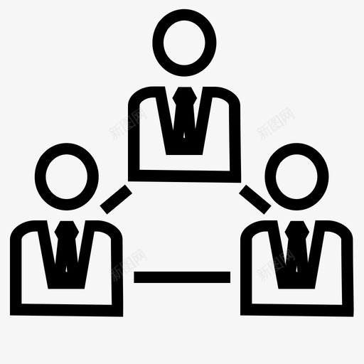 管理层级领导图标svg_新图网 https://ixintu.com 业务 层级 管理 组织 结构 角色 领导