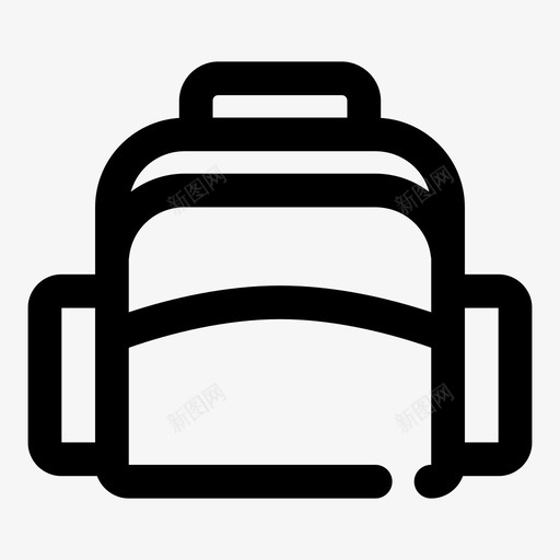 书包背包野营图标svg_新图网 https://ixintu.com 书包 教育 背包 野营