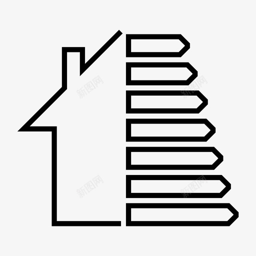 能源效率生态房屋图标svg_新图网 https://ixintu.com 房屋 环境 生态 能源 能源效率
